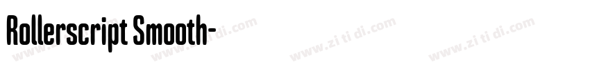 Rollerscript Smooth字体转换